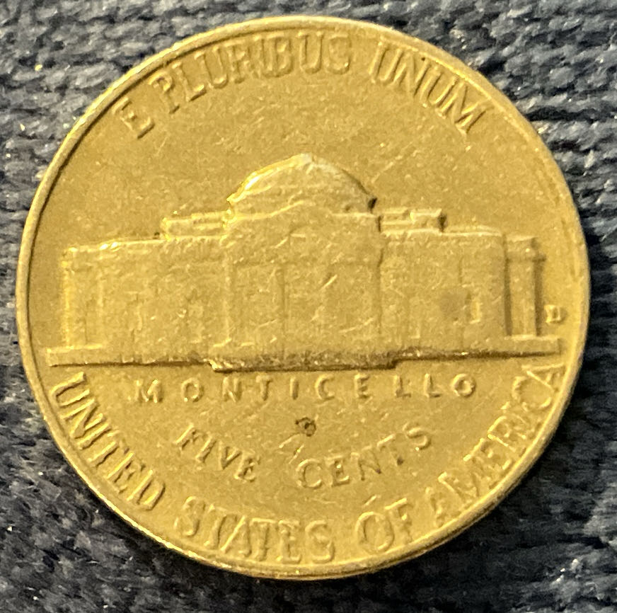 Nickel Jefferson D 1964 26  coin collectible - Main Image 2