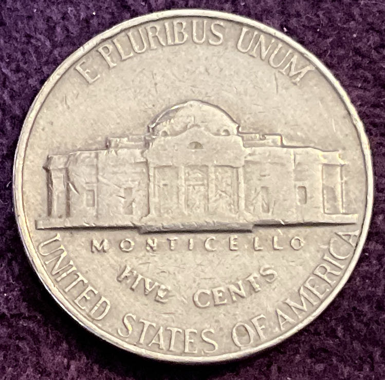 Nickel Jefferson 1964 16  coin collectible - Main Image 4