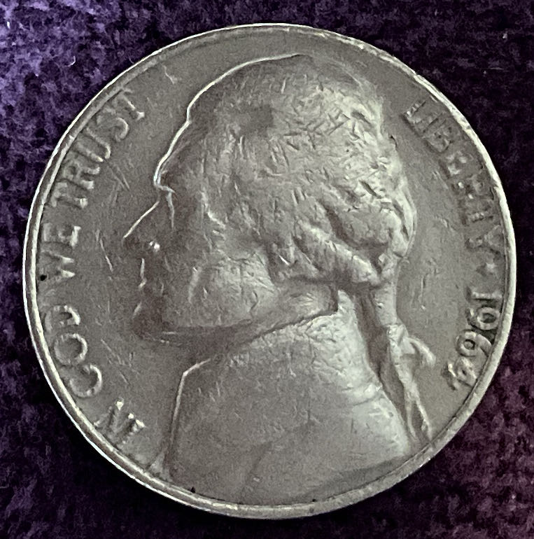 Nickel Jefferson 1964 17  coin collectible - Main Image 3
