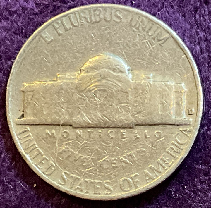 Nickel Jefferson D 1964 32  coin collectible - Main Image 4