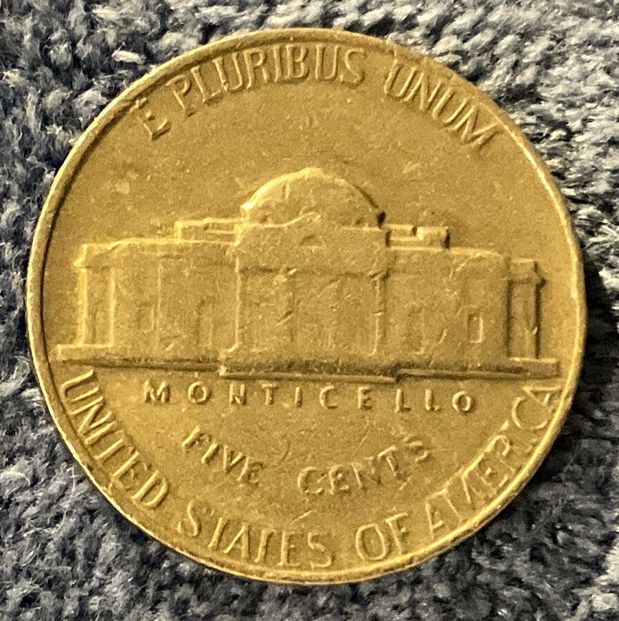 Nickel Jefferson 1964 18  coin collectible - Main Image 2