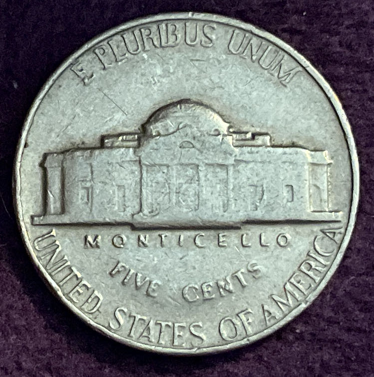 Nickel Jefferson 1964 18  coin collectible - Main Image 4