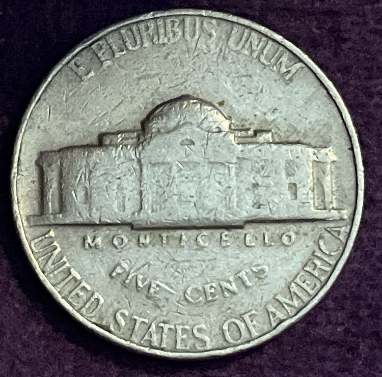 Nickel Jefferson 1964 19  coin collectible - Main Image 4