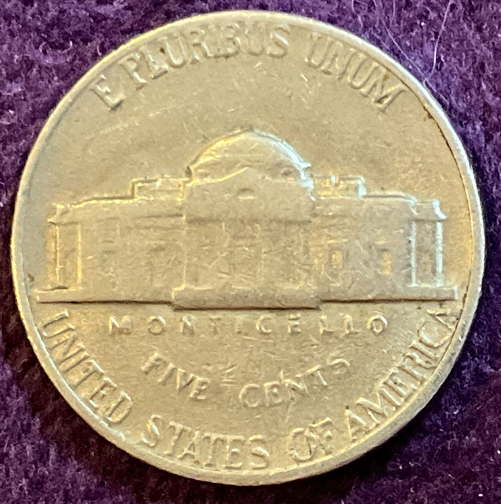 Nickel Jefferson 1965 2  coin collectible - Main Image 4