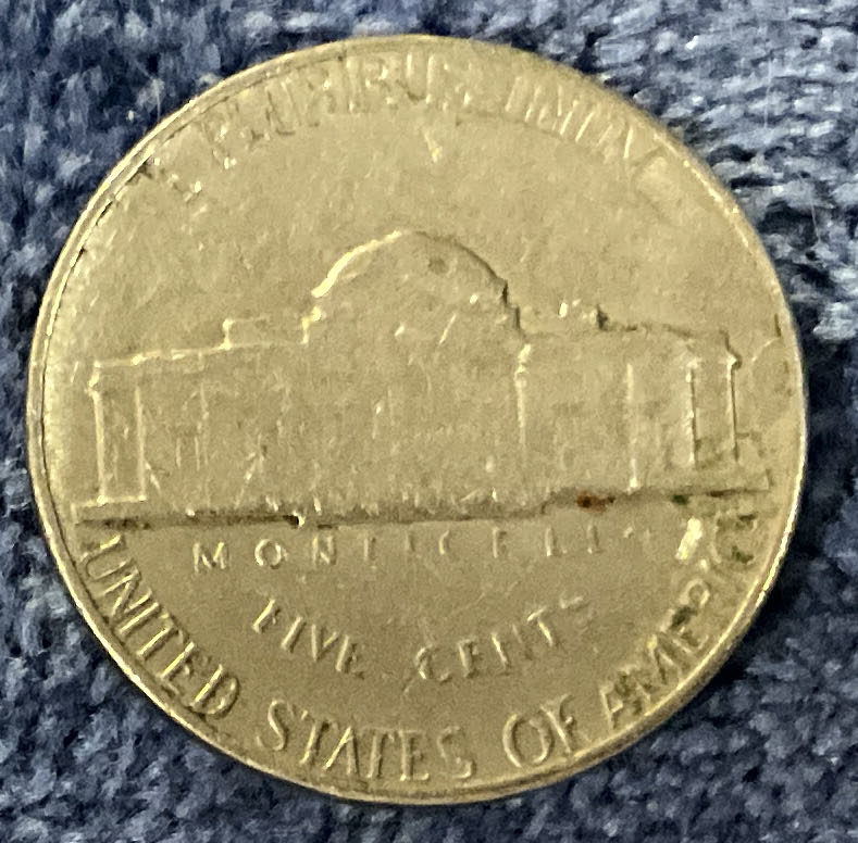 Nickel Jefferson 1965 3  coin collectible - Main Image 2