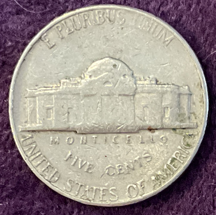Nickel Jefferson 1965 3  coin collectible - Main Image 4