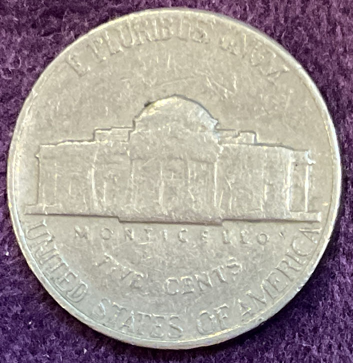 Nickel Jefferson 1966 1  coin collectible - Main Image 4