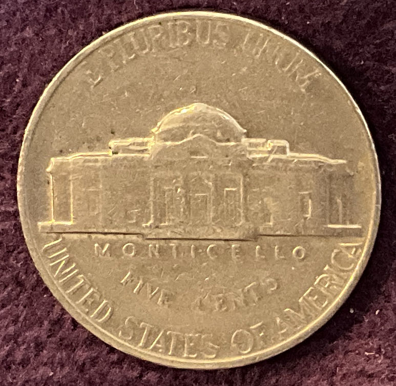 Nickel Jefferson S 1970 4  coin collectible - Main Image 4