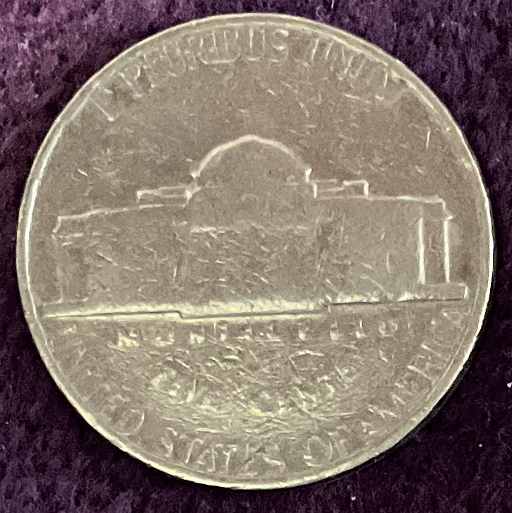 Nickel Jefferson S 1970 1  coin collectible - Main Image 4