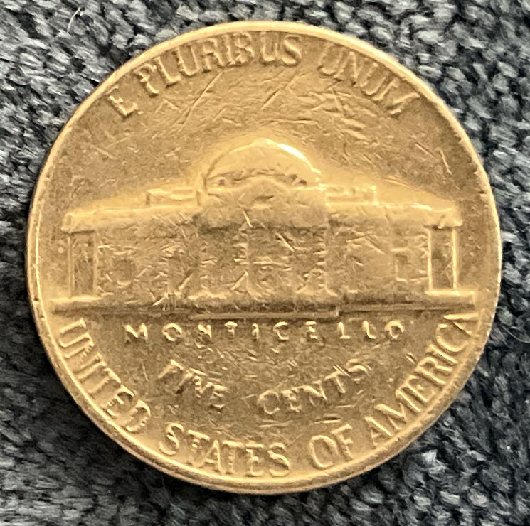 Nickel Jefferson S 1970  coin collectible - Main Image 2