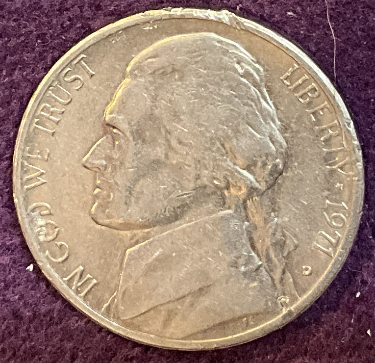 Nickel Jefferson D 1971 1  coin collectible - Main Image 3