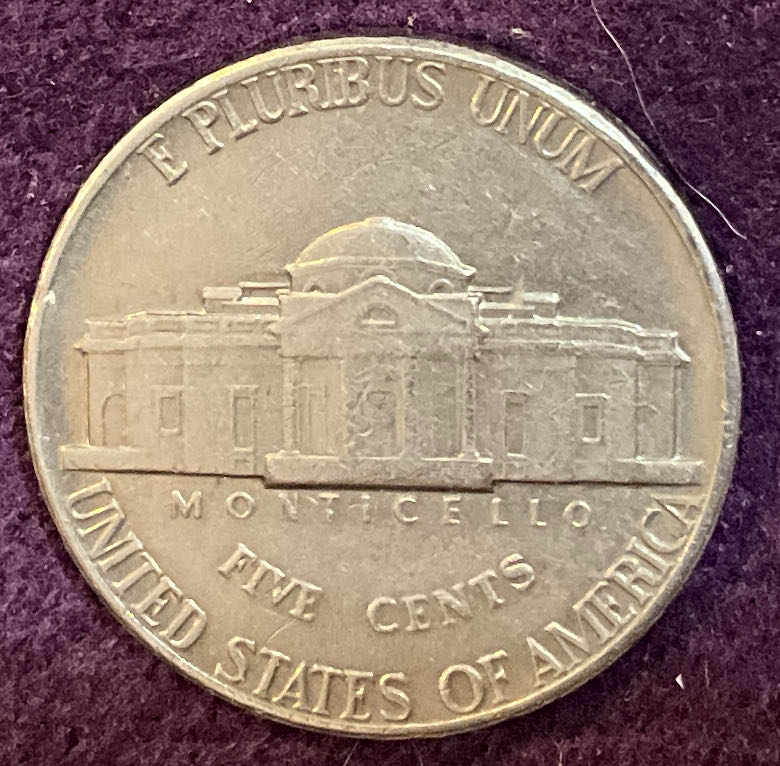Nickel Jefferson D 1971 1  coin collectible - Main Image 4