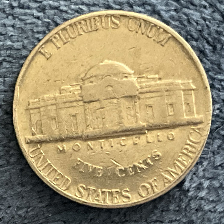 Nickel Jefferson D 1972 1  coin collectible - Main Image 2