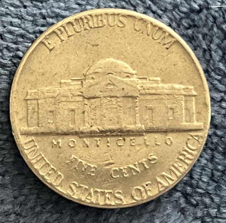 Nickel Jefferson D 1974 1  coin collectible - Main Image 2