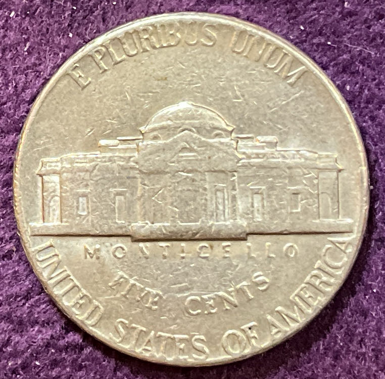 Nickel Jefferson D 1974 1  coin collectible - Main Image 4