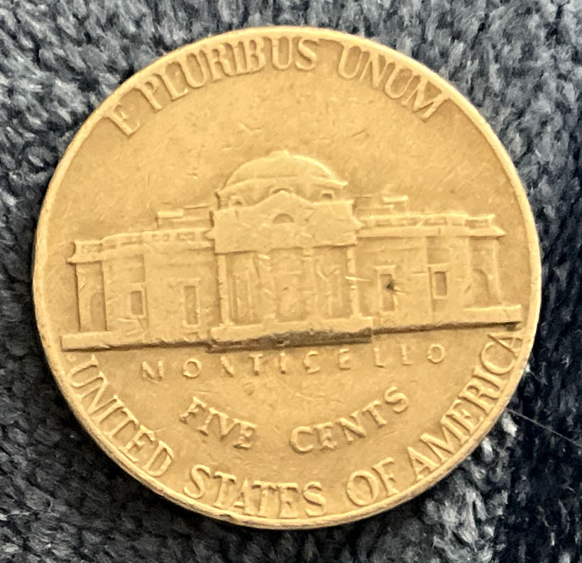 Nickel Jefferson D 1975 1  coin collectible - Main Image 2