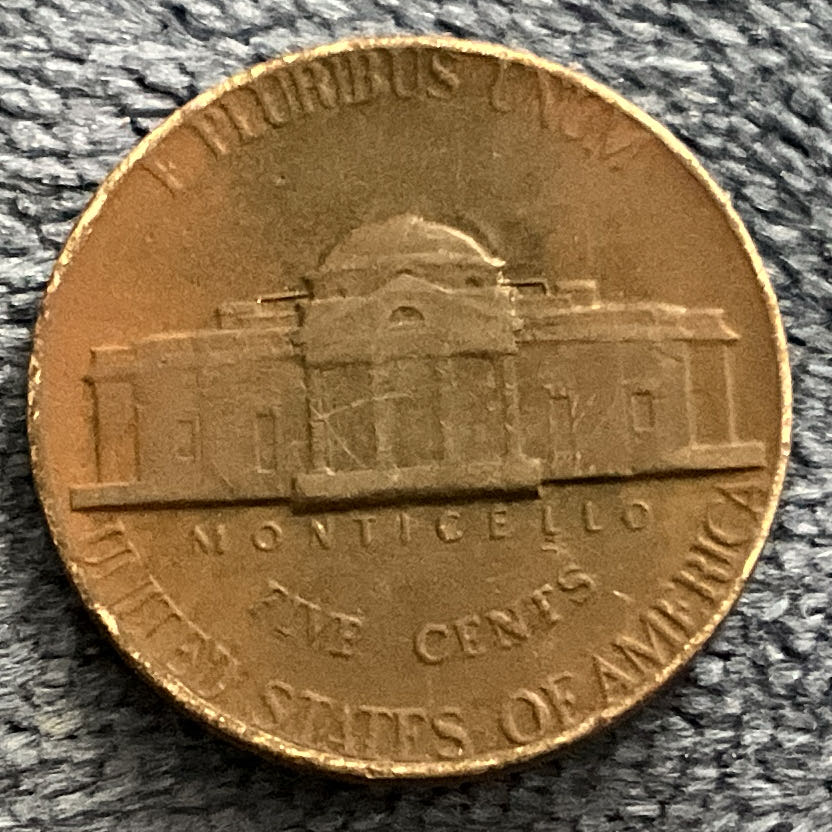 Nickel Jefferson D 1976 4  coin collectible - Main Image 2