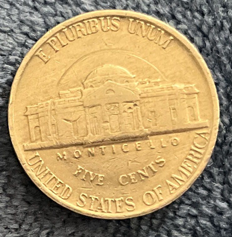 Nickel Jefferson 1977 1  coin collectible - Main Image 2