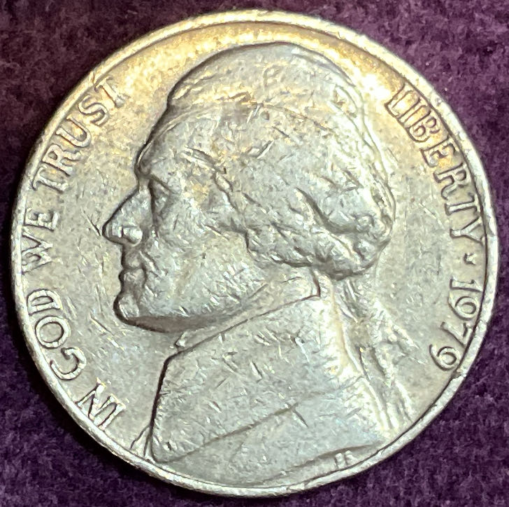 Nickel Jefferson 1979 1  coin collectible - Main Image 3