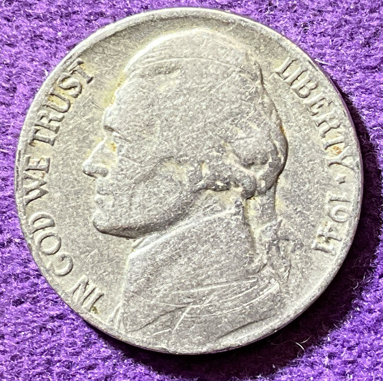 Nickel Jefferson 1941  7  coin collectible - Main Image 3