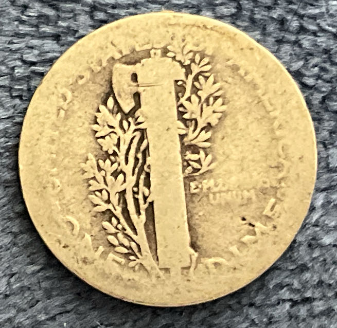 Dime 1926 Mercury  coin collectible - Main Image 2