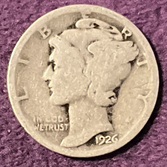 Dime 1926 Mercury  coin collectible - Main Image 3