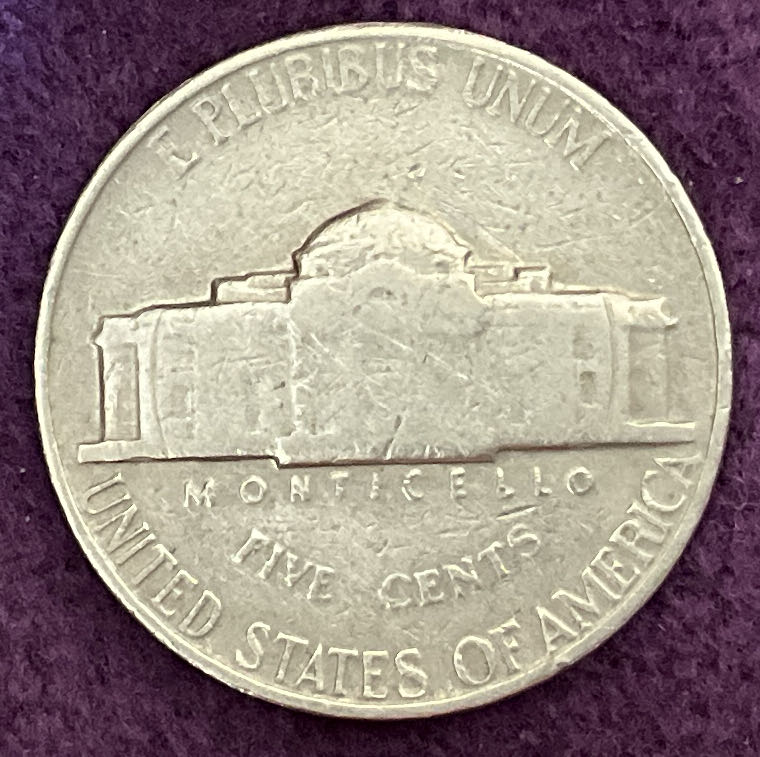 Nickel Jefferson 1963 5  coin collectible - Main Image 4