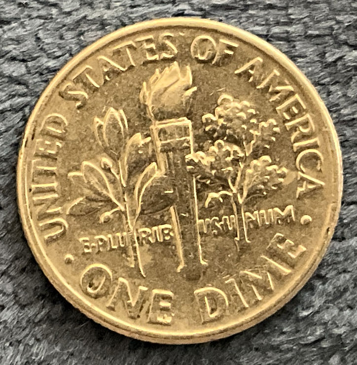 Dime 1990 D Roosevelt  coin collectible - Main Image 2