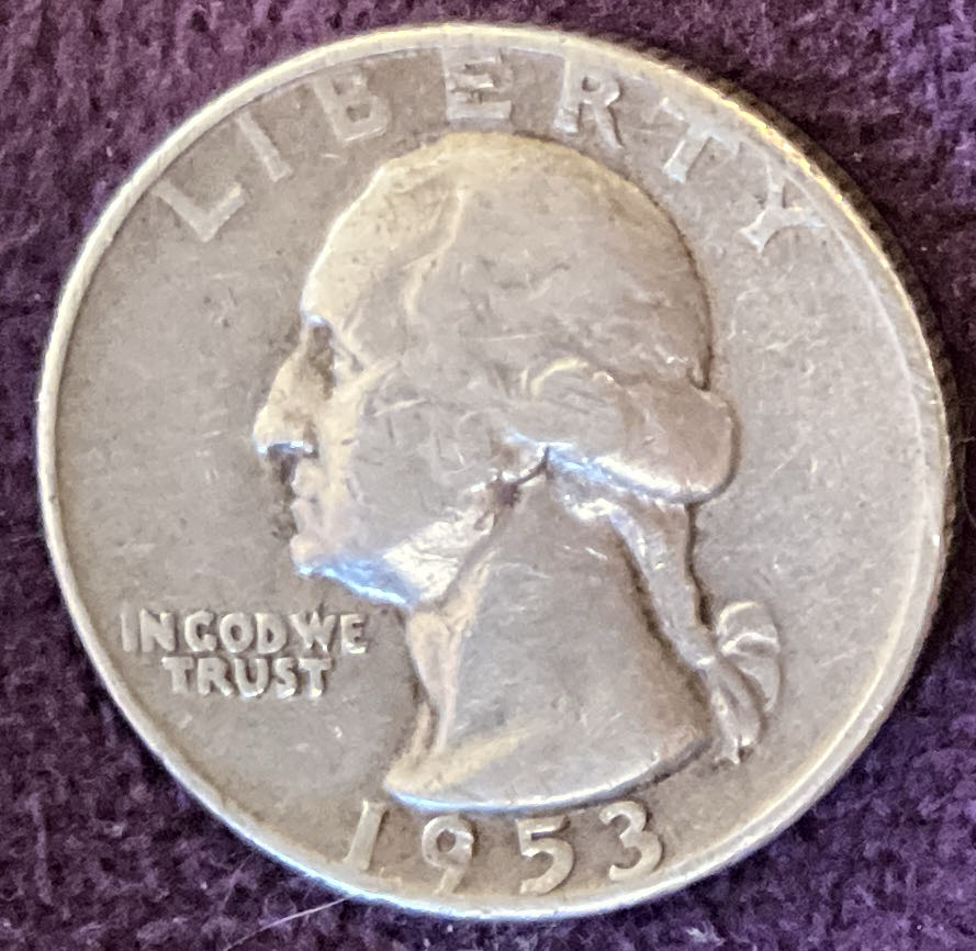 Quarter Washington 1953 D 1  coin collectible - Main Image 3