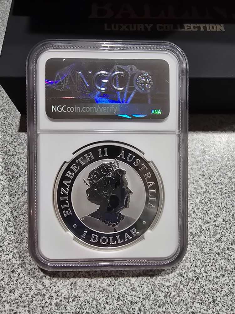 2020P Australia $1 Kangaroo Gilt MS70  coin collectible - Main Image 2