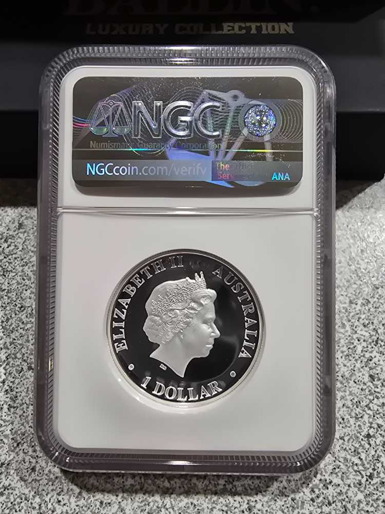 2017P Australia $1 Kookaburra High Relief PF70 Ultra Cameo  coin collectible - Main Image 2