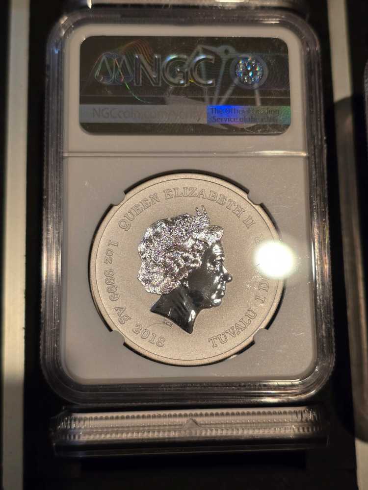 2018 Tuvalu $1 Black Panther MS70 Marvel NGC  coin collectible - Main Image 2