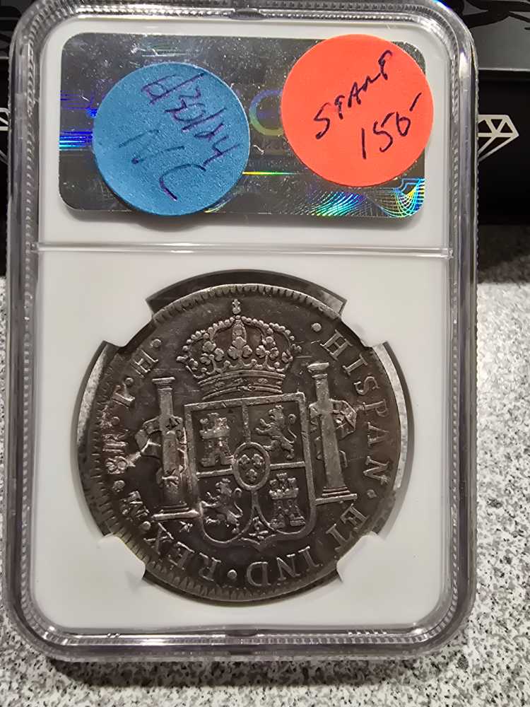 1805 MO TH Mexico 8 Real Wide Date VF NGC  coin collectible - Main Image 2