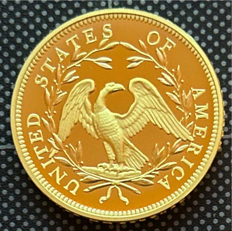 Gold 230th Anniversary Flowing Hair  coin collectible - Main Image 2