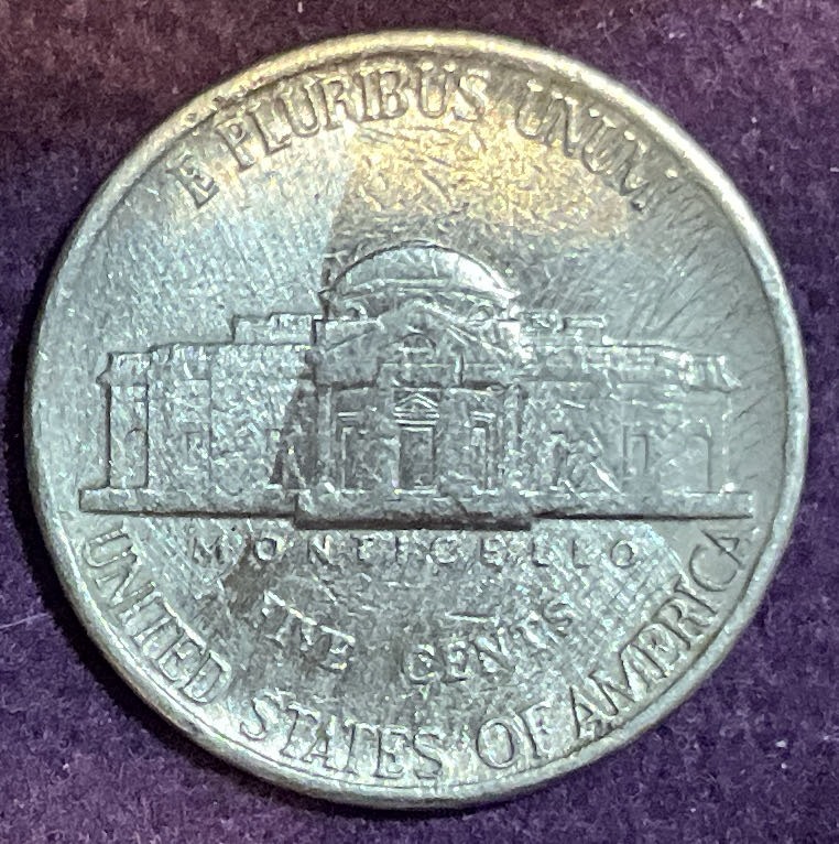 Nickel Jefferson D 1983 1  coin collectible - Main Image 4