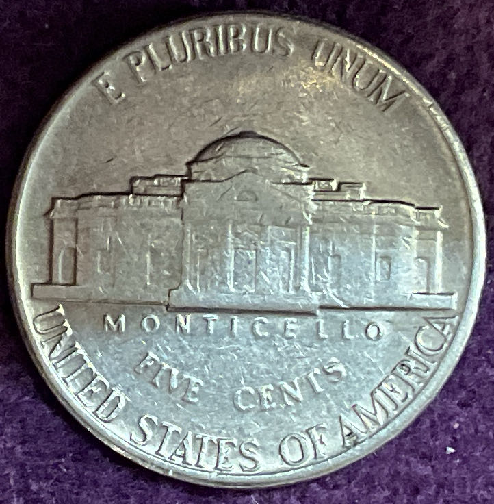 Nickel Jefferson D 1980 1  coin collectible - Main Image 4