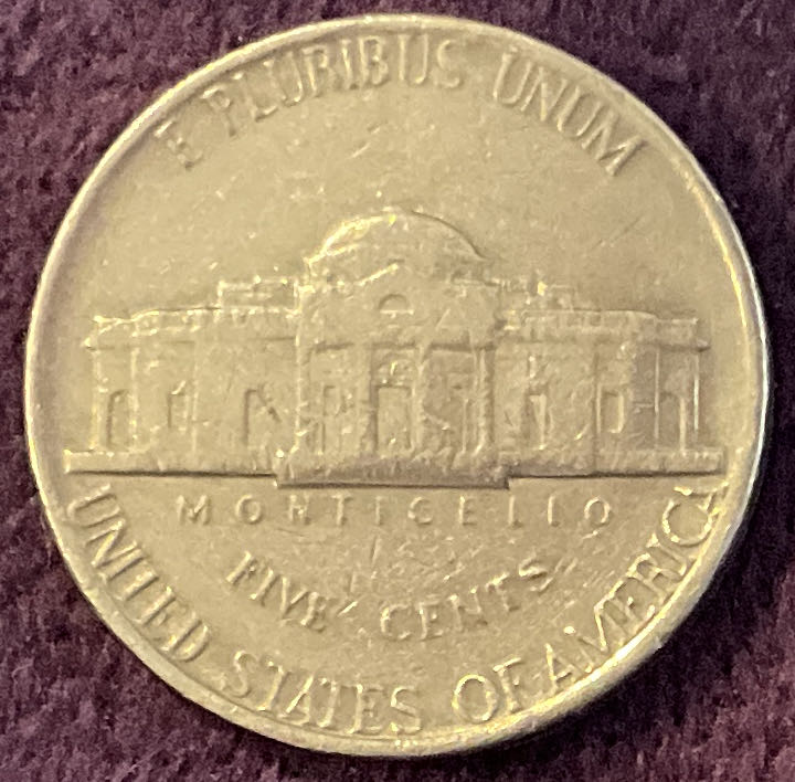 Nickel Jefferson P 1981 1  coin collectible - Main Image 4