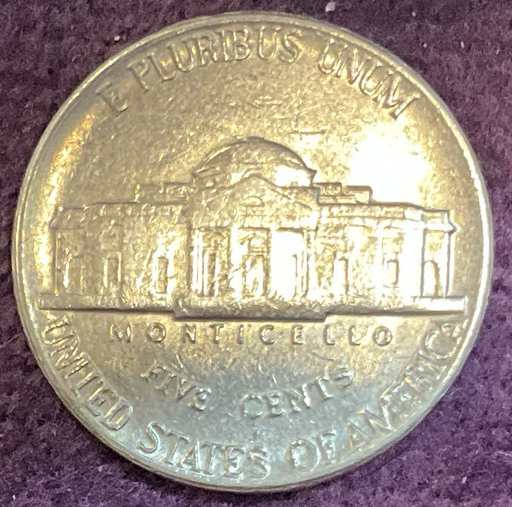 Nickel Jefferson D 1982 1  coin collectible - Main Image 4