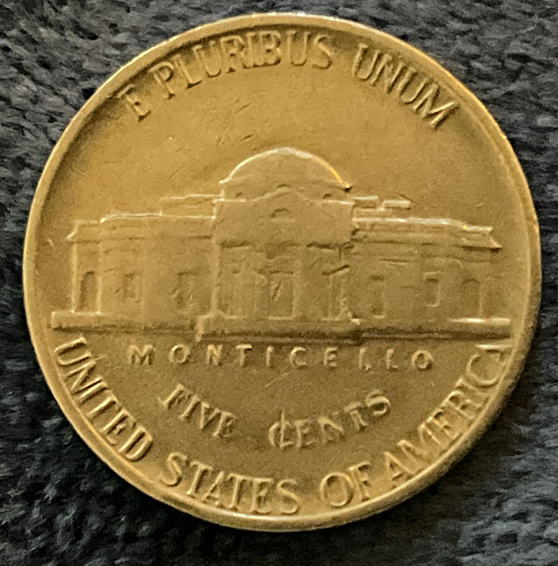 Nickel Jefferson D 1982 2  coin collectible - Main Image 2