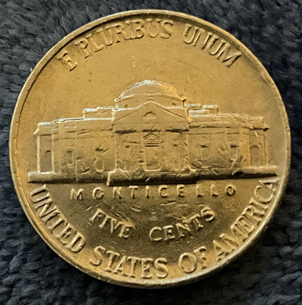 Nickel Jefferson D 1982 3  coin collectible - Main Image 2