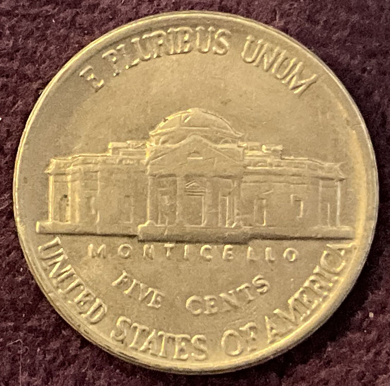 Nickel Jefferson D 1983 2  coin collectible - Main Image 4