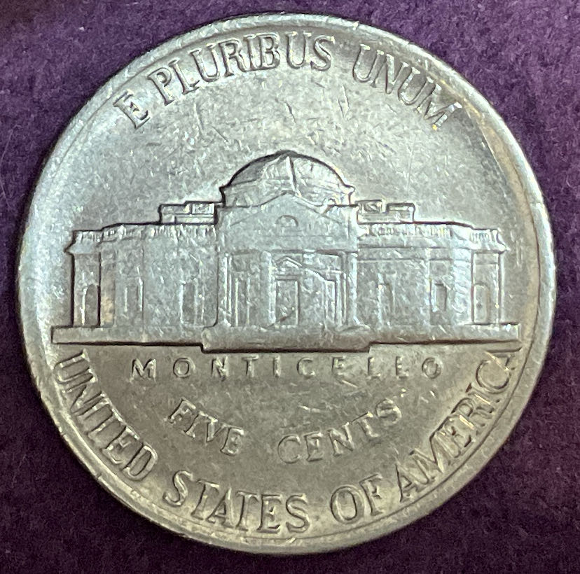 Nickel Jefferson P 1983 2  coin collectible - Main Image 4