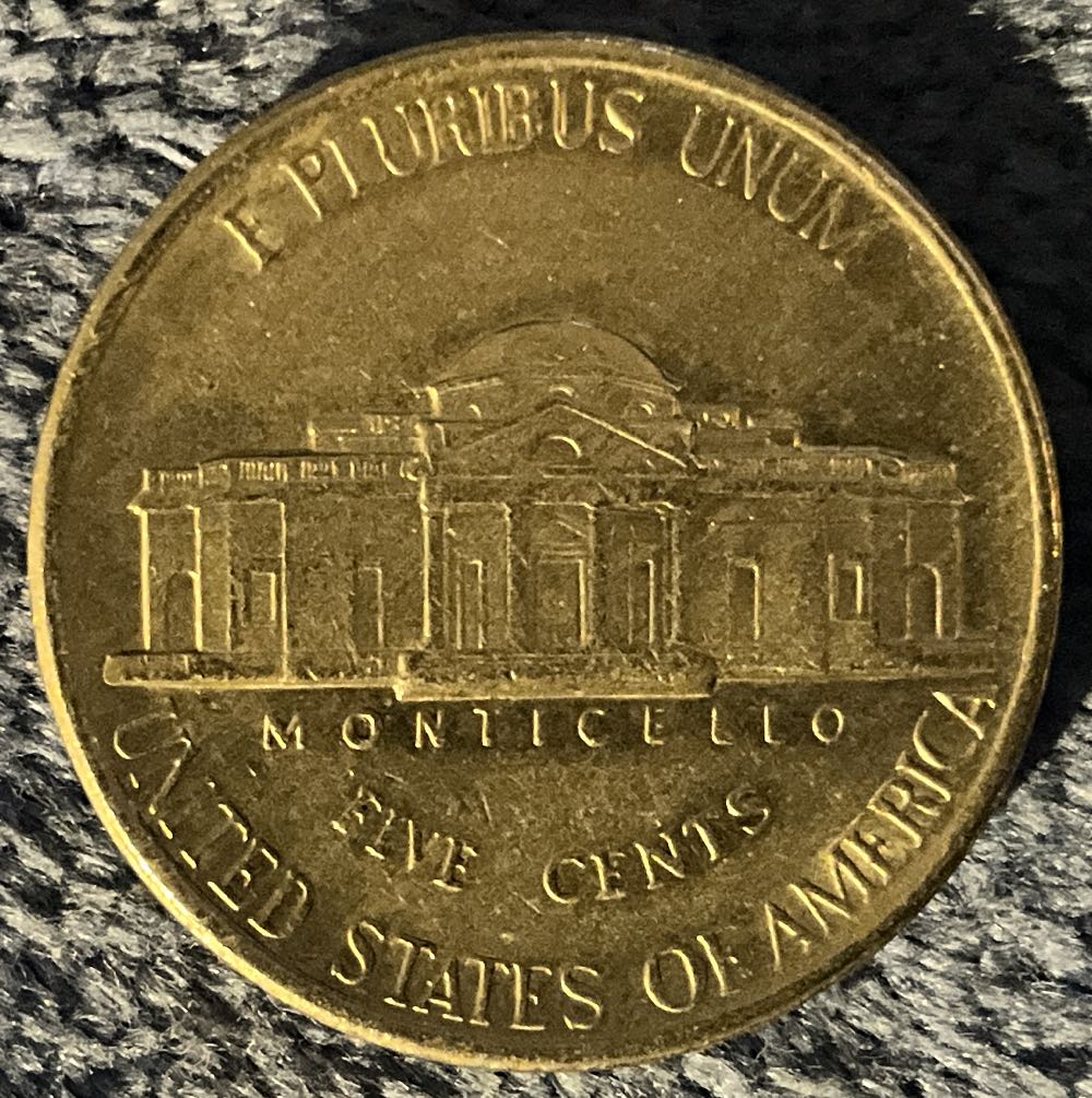 Nickel Jefferson D 1983 5  coin collectible - Main Image 2