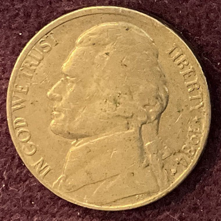 Nickel Jefferson P 1984 2  coin collectible - Main Image 3