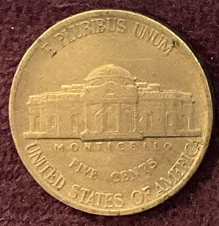 Nickel Jefferson P 1984 2  coin collectible - Main Image 4