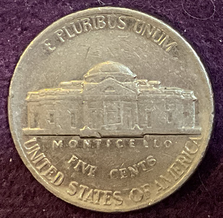 Nickel Jefferson D 1985 1  coin collectible - Main Image 4