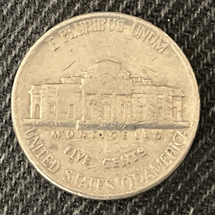 Nickel Jefferson D 1986 1  coin collectible - Main Image 2