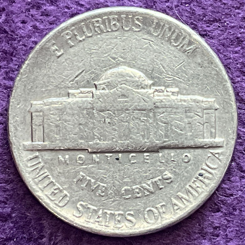 Nickel Jefferson D 1986 1  coin collectible - Main Image 4