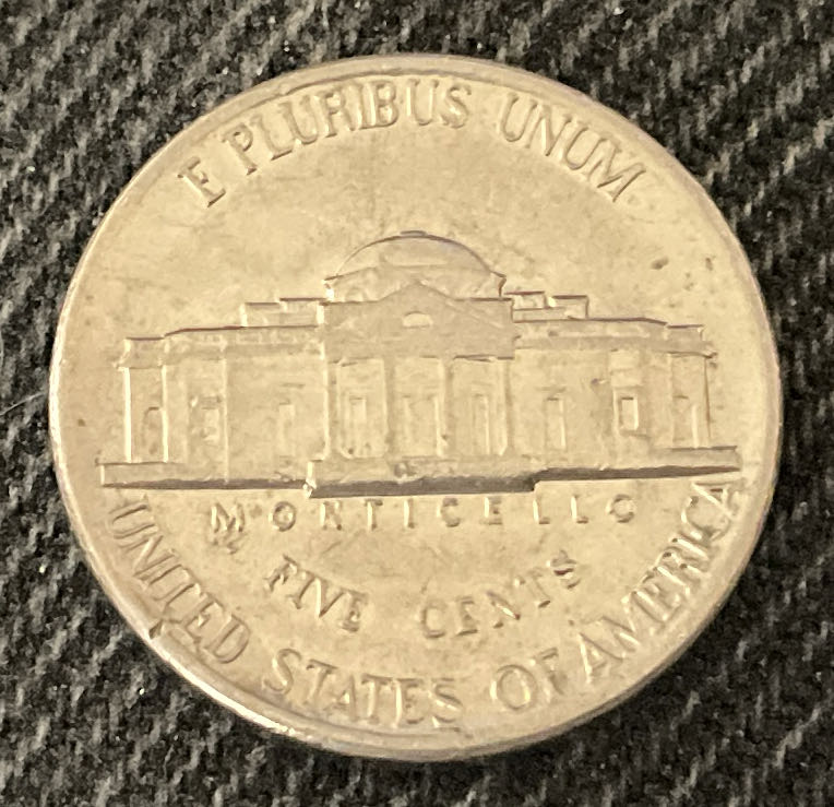 Nickel Jefferson D 1986 2  coin collectible - Main Image 2