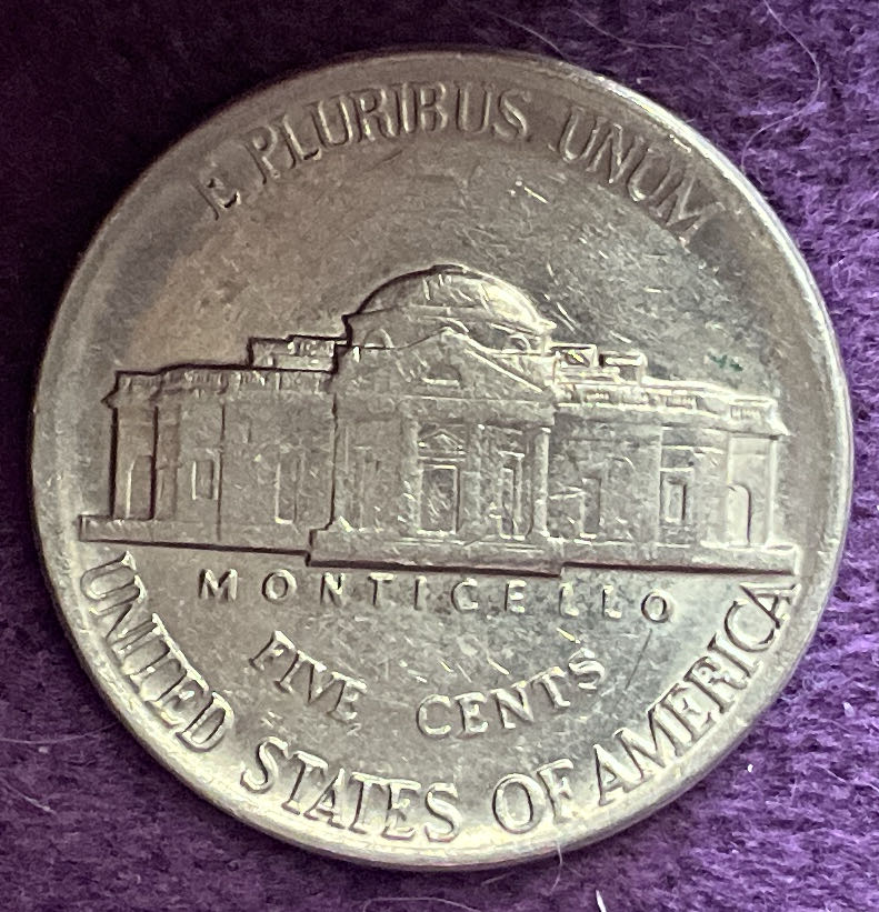 Nickel Jefferson D 1986 2  coin collectible - Main Image 4